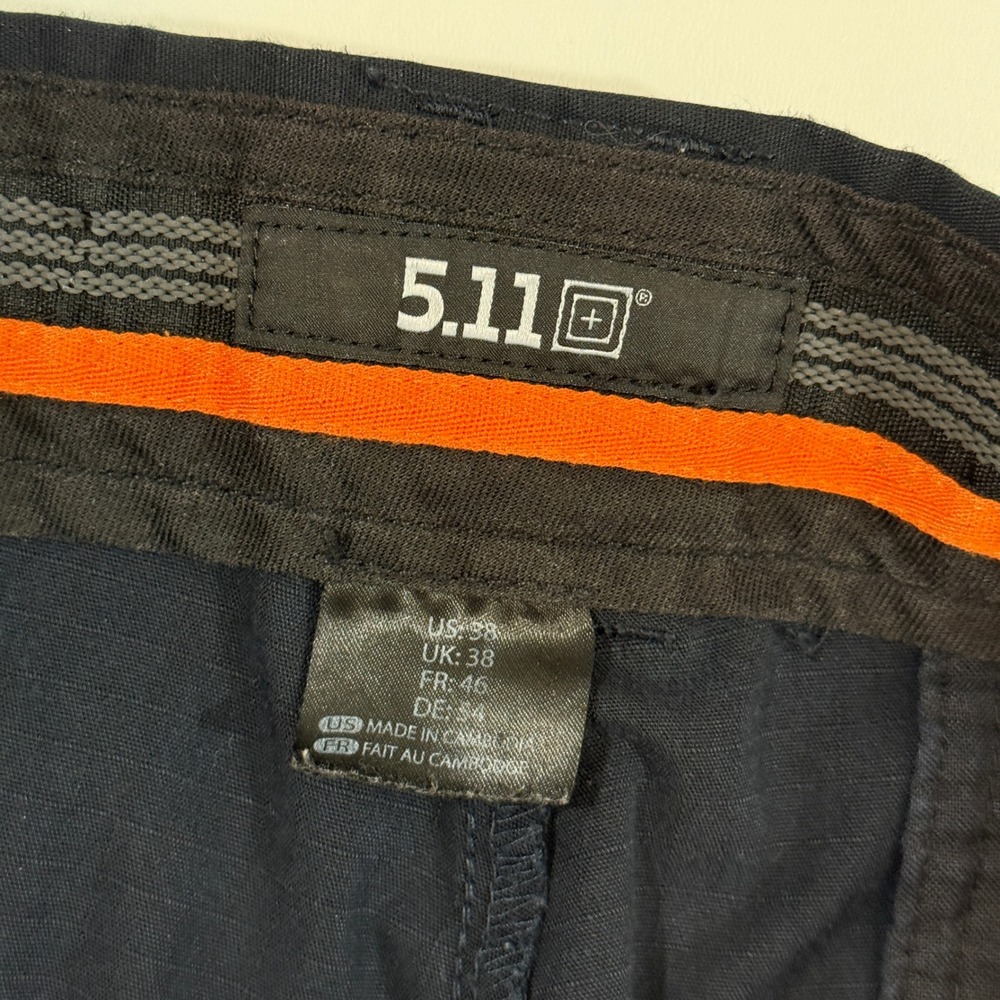 5.11 Tactical Pants Mens 38x30 Navy Blue Good Ripstop Work Trousers 74426 - Picture 5 of 9